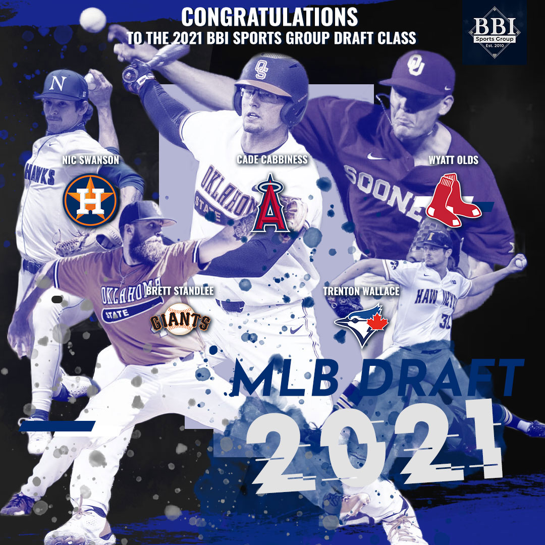 Congratulations to the BBI Sports Group 2021 MLB Draft Class!